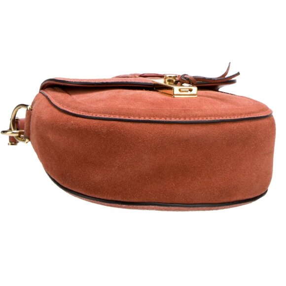 Altuzarra Ghianda Tubular Top Handle Mini Bag in Color Rust & Rose - Picture 4 of 13